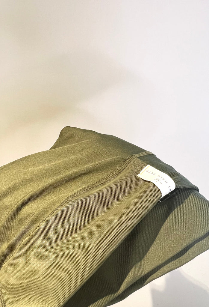 High-waisted Pocket Legging (Olive)